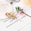 2PCS Women Luxury Crystal Bobby Pins Hair Clips Rhinestone Hair Pins Styling Hairdressing Headwear Hair Accessories (Colorful) view 3