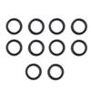 10pcs Barber Hair Shears Scissors Finger Rings Grips Inserts, Soft Silicone Finger Inserts for Hair Trimming Scissors - Black view 4