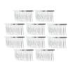 10pcs Metal Hair Combs 20 Teeth Barrette Hair Clip Findings for DIY Bride Hair Accessories Hair Jewelry view 1