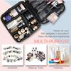 Bvser Travel Makeup Case, PU Leather Portable Organizer Makeup Train Case Makeup Bag Cosmetic Case with Adjustable Dividers for Cosmetics Makeup Brushes Women (Pink) view 3
