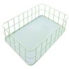 Duffire Wrought Iron Storage Basket, Cosmetic Storage Basket, Grid Basket Kitchen Rack, Skin Care Storage Box, L view 1