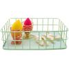 Duffire Wrought Iron Storage Basket, Cosmetic Storage Basket, Grid Basket Kitchen Rack, Skin Care Storage Box, L view 3