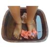 Portable Copper Square Foot Pedicure Bowl view 2
