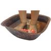 Portable Copper Square Foot Pedicure Bowl view 4