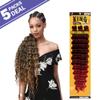 MULTI PACK DEALS! Bobbi Boss Synthetic Hair Braids Pre-Feathered 3X King Tips Ocean Wave 28" (5-PACK, 1B) view 3