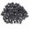 100pc/pack 1cm Hair Claws Clip for Women Girls Black & Brown & clear Plastic Mini Hairpin Hair Clip Clamp Hair Accessories Gifts (brown+black each 50pcs) view 2
