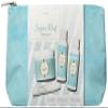 LaLicious Sugar Reef Travel Set - Whipped Sugar Scrub, Shower Gel / Bubble Bath, Body Butter & Body Oil in a Luxe Velour Makeup Bag (4 Piece Kit) view 2