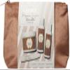 LaLicious Brown Sugar Vanilla Skin Care Travel Set - Whipped Sugar Scrub, Shower Gel / Bubble Bath, Body Butter & Body Oil in a Luxe Velour Makeup Bag (4 Piece Kit) view 2