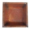 Rustic Square Copper Multi Purpose Bowl view 2