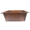 Rustic Square Copper Multi Purpose Bowl view 4