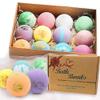 Bath Bombs Gift Set Large 12 PCS 2.8oz Organic Natural Essential Oils, Relax and Moisturize Skin, Luxury Spa Bomb Gifts for Girl, Mom, Kids, Wife, Birthday, Valentine's Day, Anniversary view 1