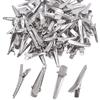 30MM Small Alligator Hair Clips, 100 Pieces Silver Metal Alligator Hair Pins Teeth Bows Crocodile Hair Clips Holders Accessories for Hair Care, Arts & Crafts Projects view 1