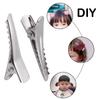 30MM Small Alligator Hair Clips, 100 Pieces Silver Metal Alligator Hair Pins Teeth Bows Crocodile Hair Clips Holders Accessories for Hair Care, Arts & Crafts Projects view 3