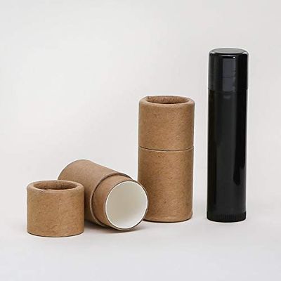 1/4 OZ Kraft Paperboard Lip Balm/Salve/Cosmetic/Lotion Tubes x1000