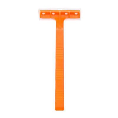 Dukal DUK DR03 Dawnmist Razor, Single Edge, Orange Handle, Clear Plastic Guard (Pack of 100)