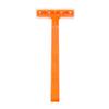 Dukal DUK DR03 Dawnmist Razor, Single Edge, Orange Handle, Clear Plastic Guard (Pack of 100) view 1