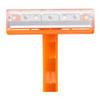 Dukal DUK DR03 Dawnmist Razor, Single Edge, Orange Handle, Clear Plastic Guard (Pack of 100) view 3