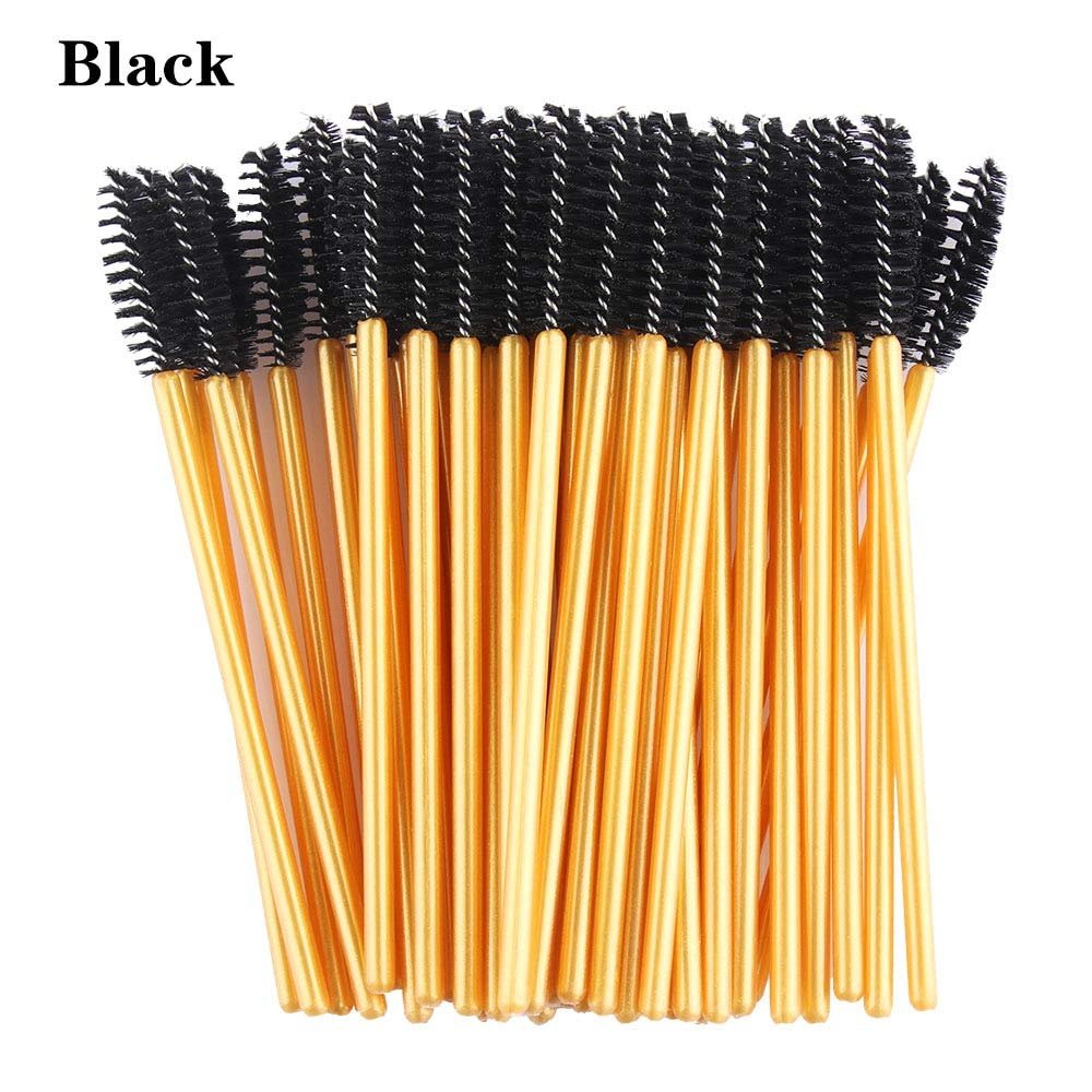 1/50Pcs/Pack Disposable Micro Eyelash Brushes Mascara Applicator Wand Brushes Comb Eyelash Brushes Makeup Tool Kit