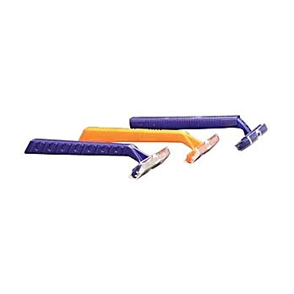Dukal DUK DR3879 Dawnmist Grip-n-Glide Razor, Twin Blade, Lubricating Strip, Blue Plastic Guard (Pack of 100)