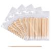 AKOAK 500 Pcs Tattoo 7CM Pointed Cotton Swabs, Cotton Swab Pointed, Cotton Swab Wooden Stick, Cotton Swab Applicator, Tattoo Permanent Supplies, Cosmetic Makeup Applicator view 1