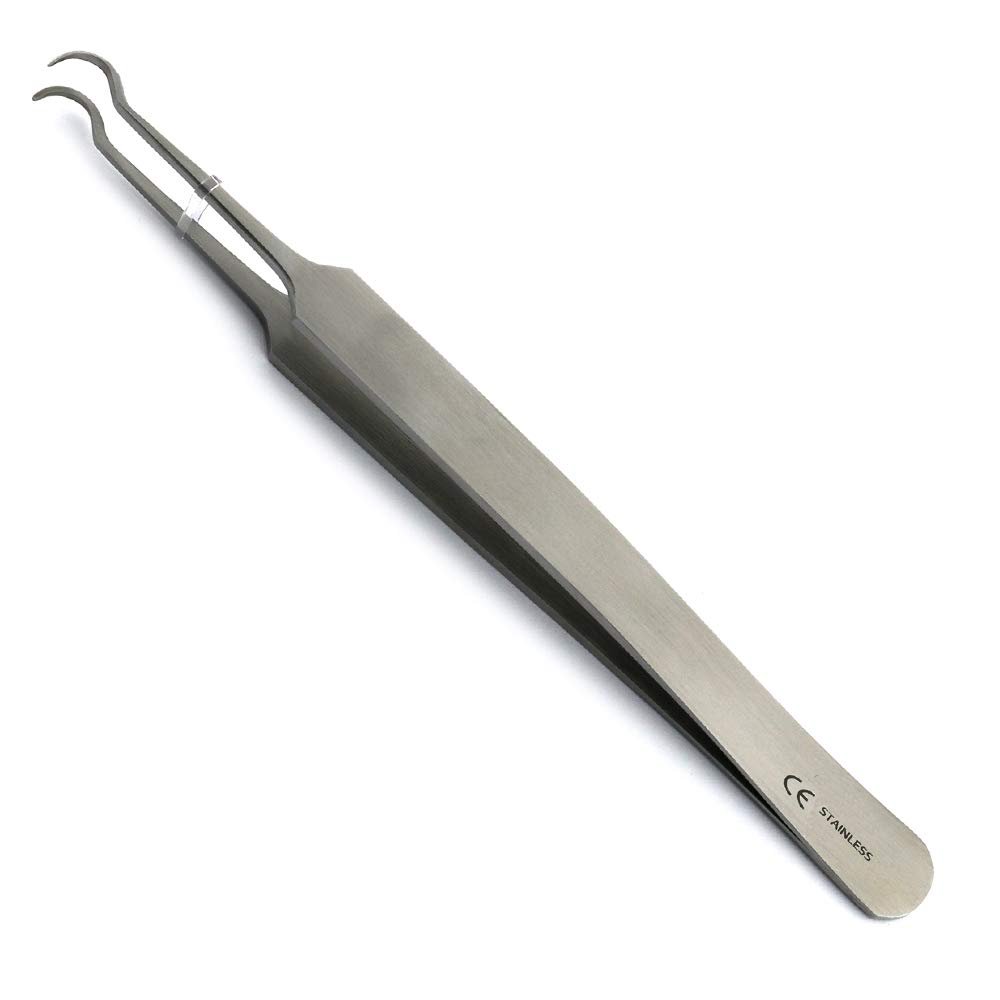 Blackhead Remover Tweezers Curved Comedone Extractor Acne Pimple Blemish Whitehead Removal Splinter Facial Skin Care Tools