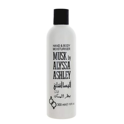 Alyssa Ashley Musk Hand and Body Moisturizer - Lotion for Women - Body Cream for Smooth, Moisturized Skin - Citrus and Sicilian Bergamot - 10 oz