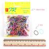 1000PCS Cute Girls Colourful Ring Disposable Elastic Hair Bands Ponytail Holder Rubber Band Scrunchies Kids Hair Accessories,E view 2