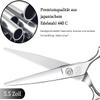 Moontay 5.5" Hair Cutting Shears with Large Finger Holes, Professional Barber Stylist Scissors, Salon Hair Cutting Scissors, 440C Japanese Stainless Steel, Silver view 2