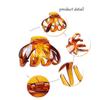 Fodattm Set of 2 Women Hard Plastic Octopus Hair Claws Jaw Clips High-grade Hair Clips Clamps Spider Hair Grip Hairpin (Small) view 2