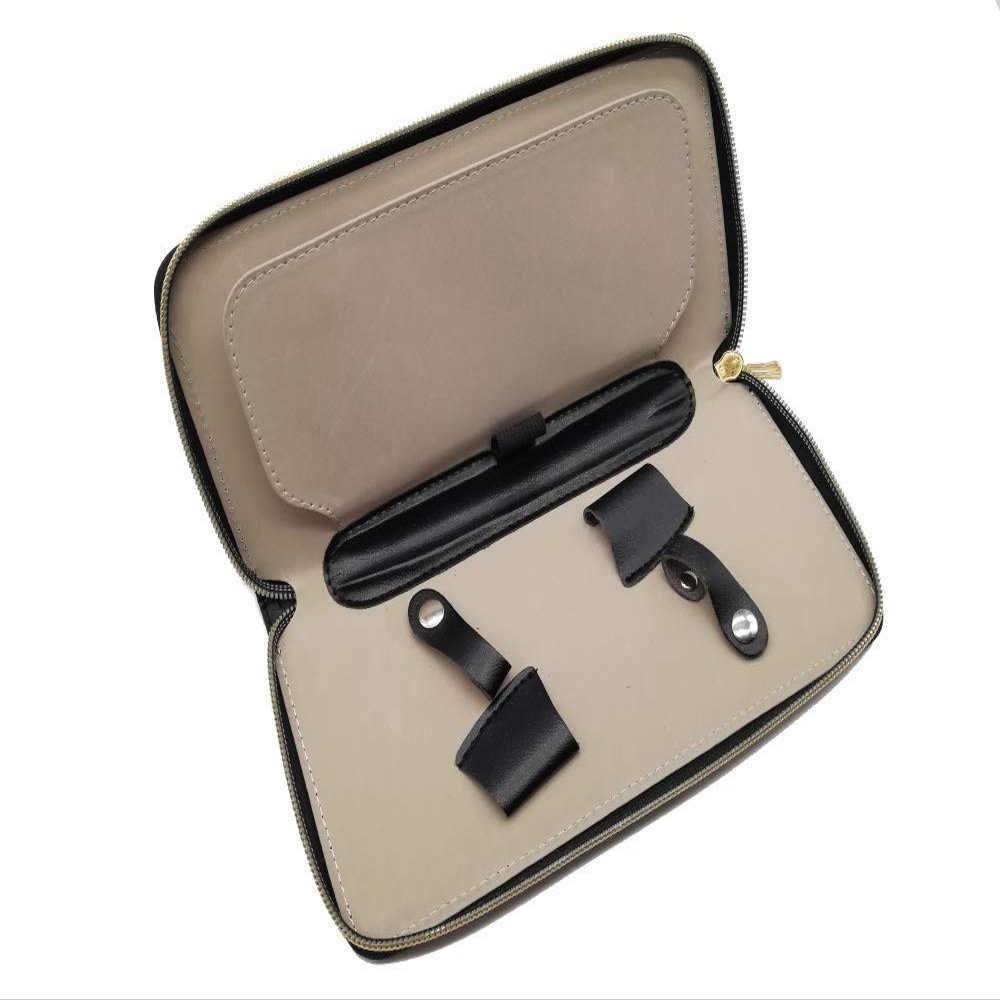 1pc Leather Hair Scissors Case Salon Barber Bag Hair Accessories Hairdresser Styling Tools