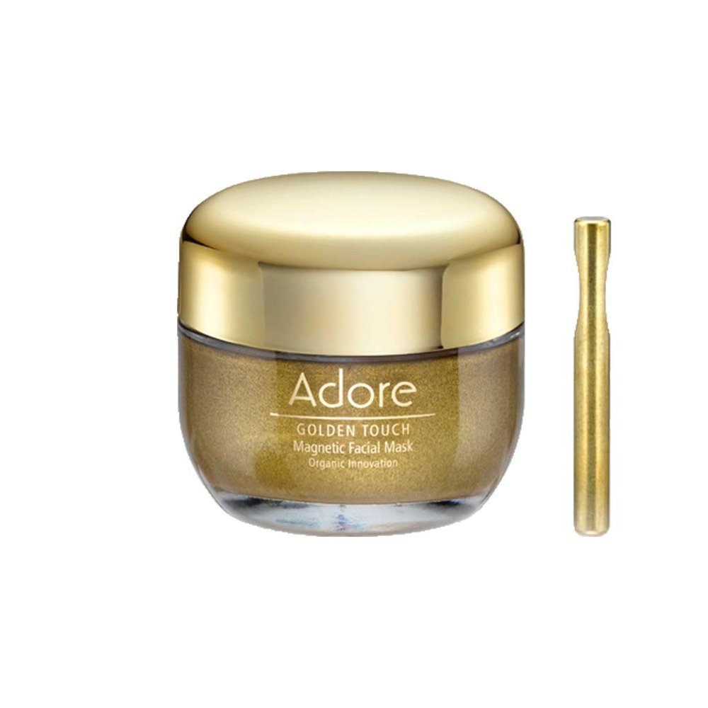 ADORE COSMETICS | Golden Touch Magnetic Facial Mask - 1.7 Oz | Anti Aging Facial Mask with Pure 24K Gold and Plant Stem Cells | Anti Wrinkle Hydrating Face Mask