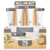 Infuse Pure White Tea and Coconut All-In-Kit Hotel Soaps and Toiletries Bulk Set | 1oz Shampoo & Conditioner, Body Wash, Lotion & 1.25oz Bar Soap | Travel Size 75 Pieces. view 1