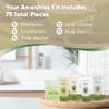 Desert Breeze Hotel Soaps & Toiletries Bulk Set | 1-Shoppe Amenities Kit | 1oz Shampoo & Conditioner, Body Wash, Lotion, Bar Soap | Travel Size | 75 Pieces view 3