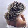 Chargances Handmade Boho Bridal Hair Vine Set - Pearl Ivory Wedding Headpiece with Long Headband and Hair Jewelry (Silver) view 2