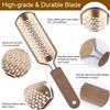 2 Pack Foot File & Rasp Callus Remover - Stainless Steel Coarse & Fine Scraper for Dry/Wet Feet, Professional Dead Skin Scrubber & Cracked Heel Care view 2