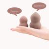 Makeup Sponge Blender-Beauty Sponge Blender Set 4 Pcs Foundation Blending Sponge Different Shapes to Blend Liquids, Creams, Contouring (Brown) view 4