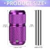 ATOMUS 25mm Tattoo Grips Tubes Self-lock Aluminum Alloy Tattoo Gun Grip Auto Self Locking Handle for Tattoo Machine Supply Body Art Tattoo Machine Parts (Purple) view 2