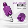 ATOMUS 25mm Tattoo Grips Tubes Self-lock Aluminum Alloy Tattoo Gun Grip Auto Self Locking Handle for Tattoo Machine Supply Body Art Tattoo Machine Parts (Purple) view 3