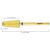 PANA 2-Way Volcano Carbide Bit 3/32" Shank Size - (Gold, Medium Grit) - Two Way Rotate use for Both Left and Right Handed Fast remove Acrylic or Hard Gel Nail Drill Bit for Manicure Pedicure view 2