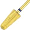 PANA 2-Way Volcano Carbide Bit 3/32" Shank Size - (Gold, Medium Grit) - Two Way Rotate use for Both Left and Right Handed Fast remove Acrylic or Hard Gel Nail Drill Bit for Manicure Pedicure view 4