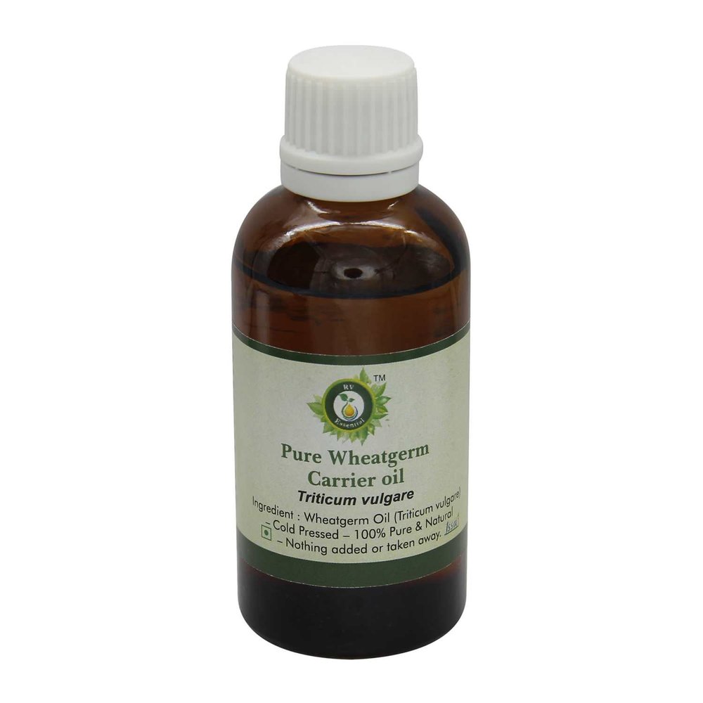 Wheatgerm Oil | Triticum Vulgare | for Hair | for Face | 100% Pure Natural | Cold Pressed Wheatgerm Oil | Wheatgerm Carrier Oil | 100ml | 3.38oz by R V Essential