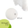 Cotton Balls Cotton Balls 30 mm Pack of 100 Cellulose White 3 cm view 2