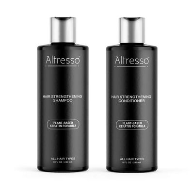 Altresso Hair Strengthening Shampoo & Conditioner Duo - All Natural Arginine-Infused Shampoo and Saw Palmetto-Infused Conditioner for Repairing and Restoring Damaged Hair. For all Hair Types.