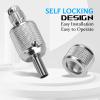 ATOMUS 25mm Tattoo Grips Tubes Self-lock Aluminum Alloy Tattoo Gun Grip Auto Self Locking Handle for Tattoo Machine Supply Body Art Tattoo Machine Parts (Silver) view 3