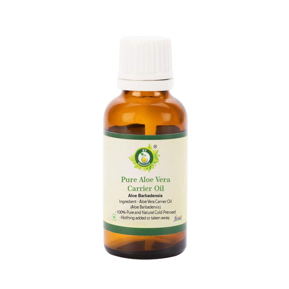 Aloe Vera Oil | Aloe Barbadensis | Pure Aloe Vera Oil | for Hair Growth | for Massage | for Body | for Skin | 100% Pure Natural | Cold Pressed | 100ml | 3.38oz by R V Essential