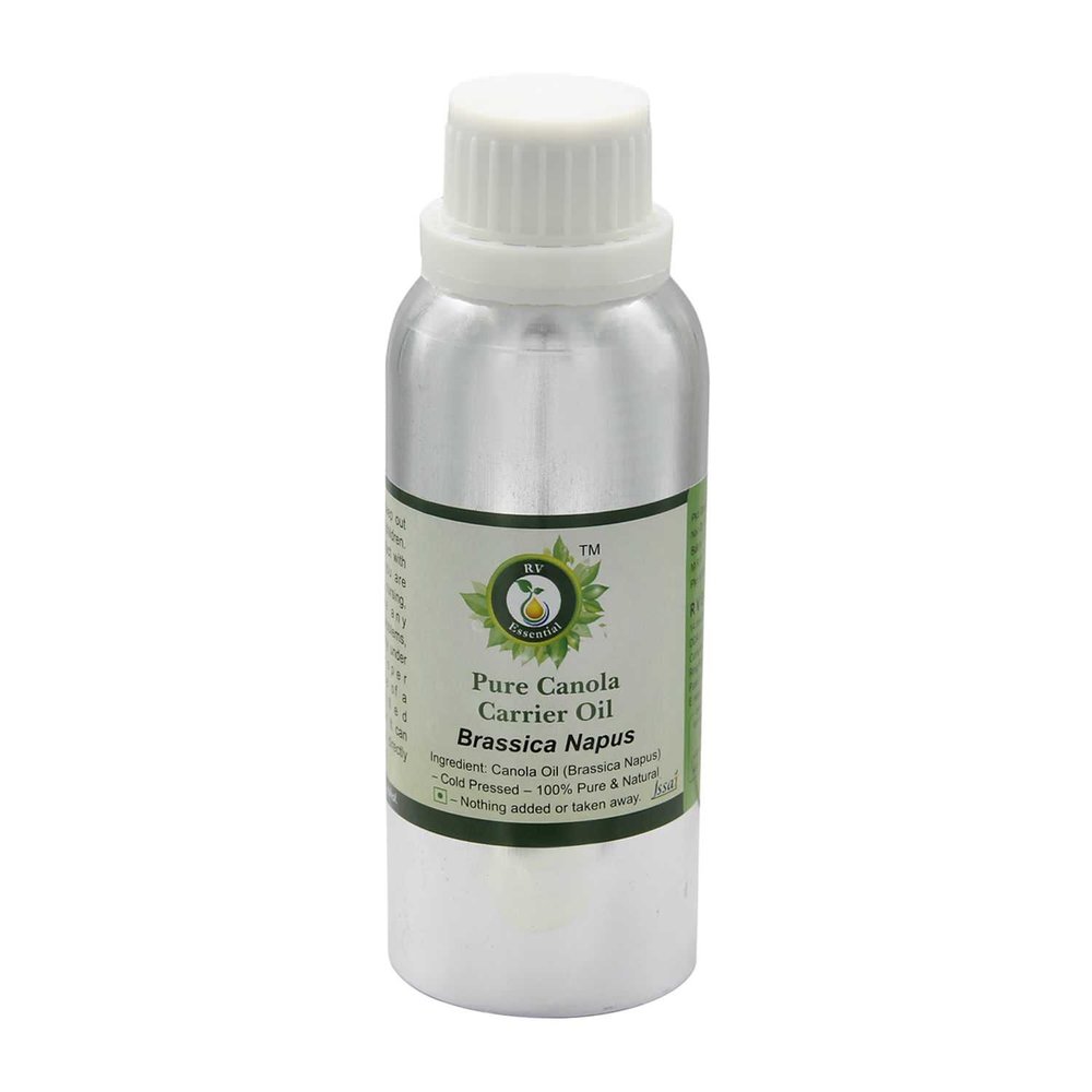 Canola Oil | Brassica Napus | 100% Pure Natural | for Hair | Unrefined | for Cooking for Body | for Eyelashes | Pure Canola Oil | Cold Pressed Canola Oil | 300ml | 10oz by R V Essential