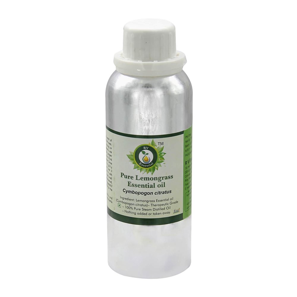 Lemongrass Essential Oil | Cymbopogon Citratus | Lemongrass Oil | for Hair | for Body | for Massage | 100% Pure Natural | Steam Distilled | Therapeutic Grade | 1250ml | 42oz by R V Essential