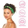 ADAMA Satin Lined Headband, Prevents breakage and Preserves Style, Satin Lined Fashion Printed Headband, Can Be Worn Multiple Ways, Perfect for Day or Night, Machine Washable, Tropical view 3