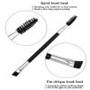 AKOAK 3 Pcs Portable Double-headed Eyebrow Brush, Eyelash Brush, Angled Eyebrow Powder Brush/Spiral Brush, Beauty Tool Eye Makeup Brush view 2
