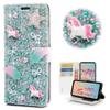 STENES Bling Wallet Case Compatible with Google Pixel 2 - STYLISH - 3D Handmade Crystal Unicorn Star Bowknot Magnetic Wallet Design Leather Cover Case - Fantasy view 1